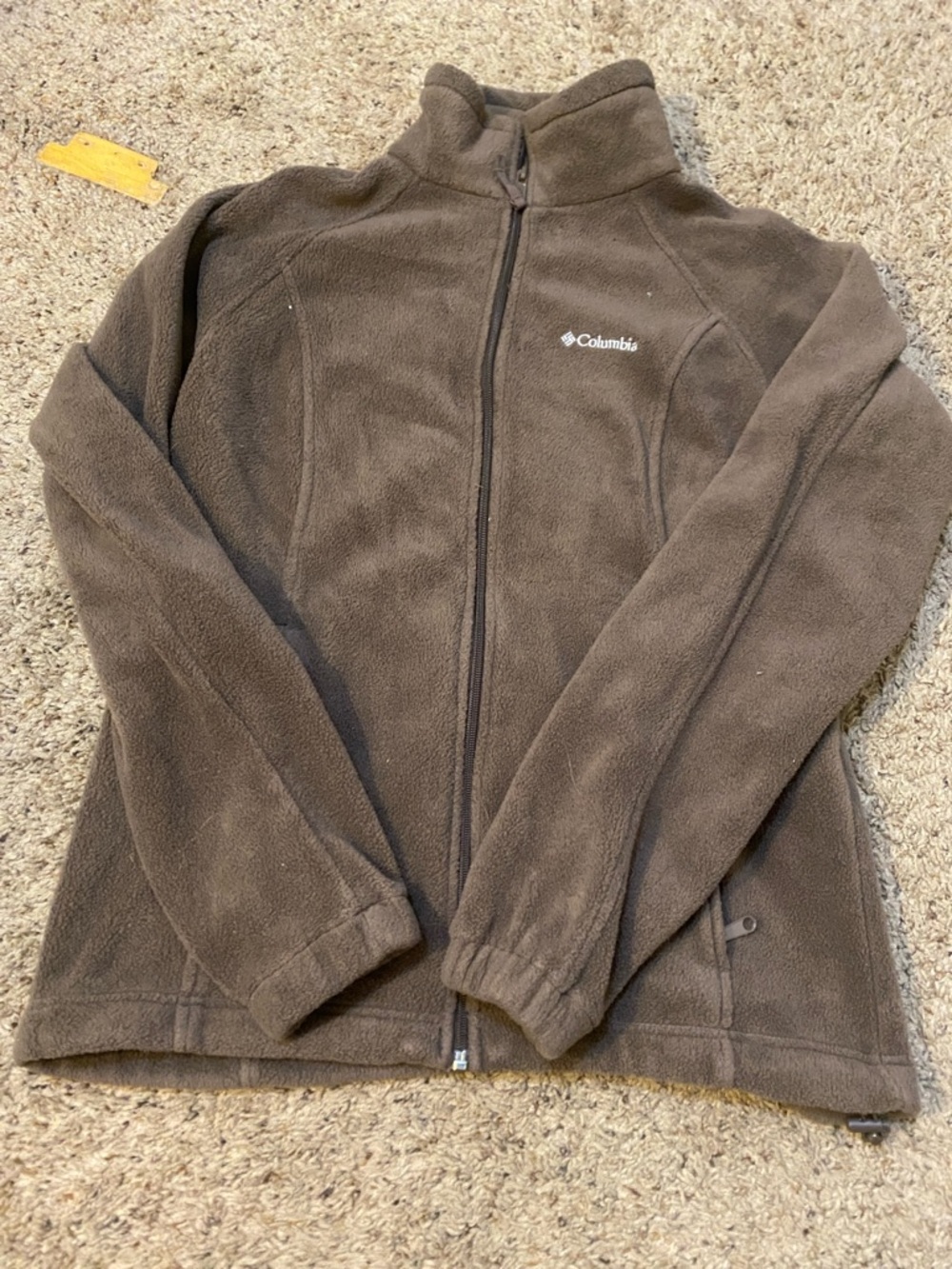 Columbia Brown Full-Zip Fleece Jacket